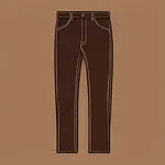 dark brown work pants image